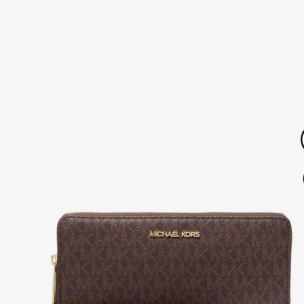 Michael Kors Dark Brown Monogram Wallet
